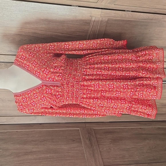 Max Studio Red Floral Dress - Picture 6 of 8